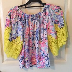 Lilly Pulitzer off the shoulder top